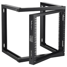 Usado, Rack de parede VEVOR 9U 150 lb/68,04 kg quadro aberto rack de rede para servidor preto comprar usado  Enviando para Brazil