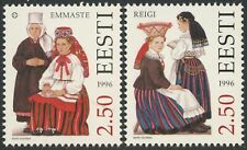 Estônia #303-304 Fantasias Folclóricas Selos Postais Emmaste Reigi Europa 1996 Estado Perfeito Novo em folha, usado comprar usado  Enviando para Brazil