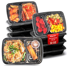 60PÇS 35 OZ Contenedores preparación comidas plástico para microondas con tapas, usado comprar usado  Enviando para Brazil