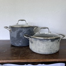 Conjunto de 4 potes Tramontina Stock anodizado rígido antiaderente 8 e 5 qt. , usado comprar usado  Enviando para Brazil