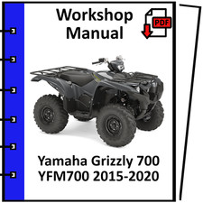 YAMAHA GRIZZLY 700 YFM700 2017 2018 2019 2020 SERVICE REPAIR WORKSHOP MANUAL PDF na sprzedaż  Wysyłka do Poland