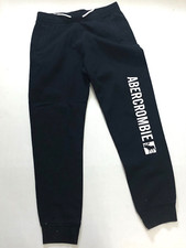 Calça de moletom ABERCROMBIE KIDS PRETA PULLON MENINOS LOGOTIPO BRANCO 15/16 MISTURA DE ALGODÃO comprar usado  Enviando para Brazil
