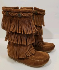 Mocassim Minnetonka 2652 franja tripla com zíper lateral sola 7,5" infantil unissex tamanho 11, usado comprar usado Mocassim Minnetonka 2652 franja tripla com zíper lateral sola 7,5" infantil unissex tamanho 11, usado comprar usado  Enviando para Brazil