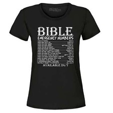 Biblia Números de Emergencia Versículos Disponibles 24/7 Camiseta Jesús Camisetas segunda mano  Embacar hacia Mexico