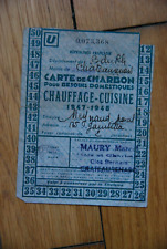 Rationnement carte charbon d'occasion  Paris XVIII
