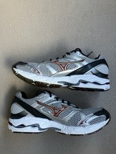 Tênis de treinamento de corrida Mizuno masculino Wave Rider 14 cinza vermelho EUA 10 comprar usado  Enviando para Brazil