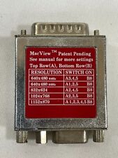 Adaptador de vídeo antigo MacView Macintosh DB15 para VGA com interruptor de mergulho comprar usado  Enviando para Brazil