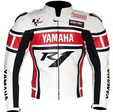 Chaqueta de cuero para motociclista Yamaha cuero de vaca puro segunda mano  Embacar hacia Argentina