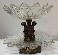 Glass pedestal tier for sale  Downsville