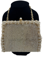 BOLSA DE MÃO VINTAGE KORET FRANCE 1950 VIDRO BARROCO FRANCÊS PÉROLA FRISADA comprar usado BOLSA DE MÃO VINTAGE KORET FRANCE 1950 VIDRO BARROCO FRANCÊS PÉROLA FRISADA comprar usado  Enviando para Brazil