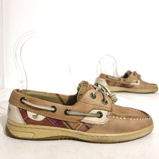 Usado, Mocassim Sperry Shoes tamanho 6 M couro marrom barco top-sider moc toe 2 olhos com cadarço comprar usado  Enviando para Brazil