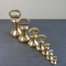 Antique set brass for sale  SKIPTON