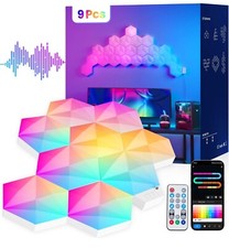 Luzes LED hexagonais RGB+IC atualizadas, painéis de luz hexagonais deslizantes, modulares (9 hexágonos) comprar usado  Enviando para Brazil
