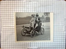 Fotografia antiga feminina carro transporte Au Boia Petite Voiture Dion-Bouto comprar usado  Enviando para Brazil