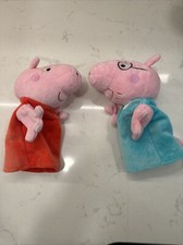 "Juego de marionetas de mano Peppa Pig and Daddy Pig de 10""" segunda mano  Embacar hacia Mexico
