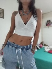 Crop top donna usato  Torrenova