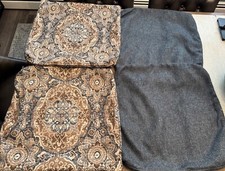 Usado, 4 capas de travesseiro azuis grandes estofadas tecido resistente sofá 22"" comprar usado  Enviando para Brazil
