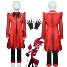 Dzieci Dorośli Hazbin Hotel Alastor Kostium Cosplay Garnitur Chłopcy Dziewczęta Strój na Halloween na sprzedaż  PL