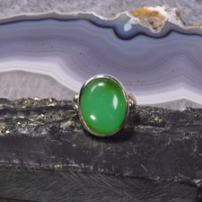 Chrysopras ring 925er gebraucht kaufen  Berlin