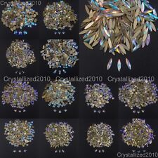 Top Cristal AB Cristal Tcheco Strass Flatback Nail Art Decoração Forma Pequena, usado comprar usado  Enviando para Brazil
