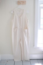 Macacão Beaton Feminino de Bolso de Linho M Branco Relaxado Boho Lagenlook Costeiro comprar usado  Enviando para Brazil
