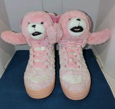 Tênis Adidas Originals Jeremy Scott Rosa Urso de Pelúcia Tamanho 10.5 Masculino EUA, usado comprar usado  Enviando para Brazil