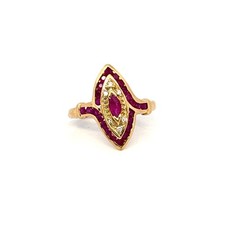 Bague marquise jaune d'occasion  Paris I