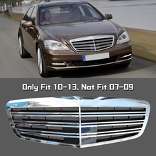 Grelha frontal cromada para Mercedes Benz 2010-2013 Classe S W221 S550 S600 S63 S65 comprar usado  Enviando para Brazil