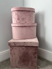 Velvet storage boxes for sale  STRATFORD-UPON-AVON