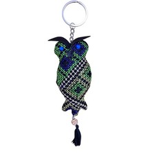 Chaveiro coruja – Chaveiro de tecido bordado feito à mão, amuleto de bolsa animal boho comprar usado  Enviando para Brazil