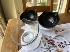 Angled cat feeding for sale  BANBURY