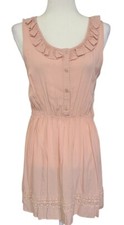 Vestido feminino rosa claro tamanho L Charlotte Russe de renda e babado, usado comprar usado  Enviando para Brazil