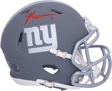 Usado, Mini capacete Malik Nabers New York Giants autografado Riddell ardósia velocidade comprar usado  Enviando para Brazil