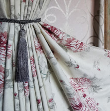 Vintage rose curtains. for sale  CHESTERFIELD