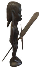 Wooden carved masai for sale  CANNOCK