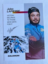 original signierte Autogrammkarte Olympia Skilanglauf Jules Lapierre comprar usado  Enviando para Brazil