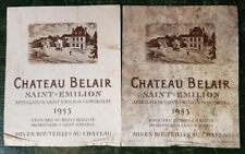 étiquettes château belair d'occasion  Issoudun