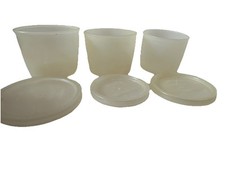 Tupperware #122 #133 #134 Conjunto de 3 Conjunto de Aninhamento Lanches com Tampas Vintage 1955 comprar usado  Enviando para Brazil