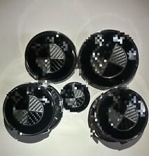 Conjunto de emblema redondo 7 peças - Fibra de carbono verdadeira - Preto e branco 82/74/68/45mm comprar usado  Enviando para Brazil