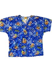 2003 Mr Potato Head Spud Festa Azul Enfermeira Medical Scrub Top Bolsos Tamanho Grande comprar usado  Enviando para Brazil