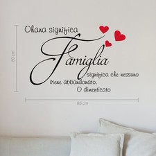 Adesivo murale ohana usato  Napoli