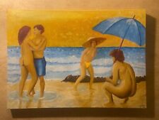 Original painting beach for sale  CAMBRIDGE