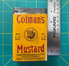 Vintage coleman mustard for sale  Stamford