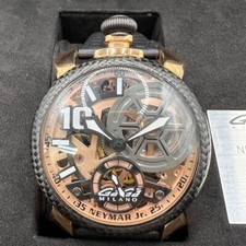 GaGa Milano Neymar 300 5511 NJ 02 relógio manual mostrador esqueleto 48mm funcionando usado comprar usado  Enviando para Brazil