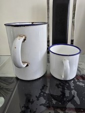 Vintage white enamel for sale  BIRMINGHAM