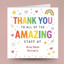 Personalised thank card for sale  LEICESTER