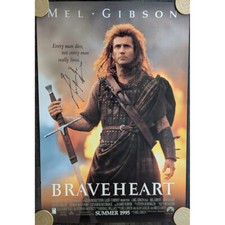 Pôster "Coração Valente" assinado dupla face 27x40 Mel Gibson #1, usado comprar usado Pôster "Coração Valente" assinado dupla face 27x40 Mel Gibson #1, usado comprar usado  Enviando para Brazil