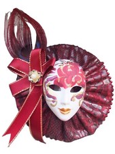 Venezianische maske bordeaux gebraucht kaufen  Bremen
