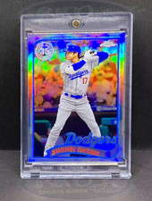Shohei Ohtani RARO REFRACTOR TARJETA DE INVERSIÓN TOPPS CROMO DODGERS MVP COMO NUEVO segunda mano  Embacar hacia Mexico