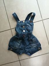 Salopette bambina jeans usato  Torrenova
